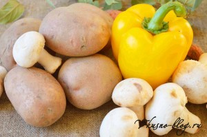 Картофель с грибами рецепт