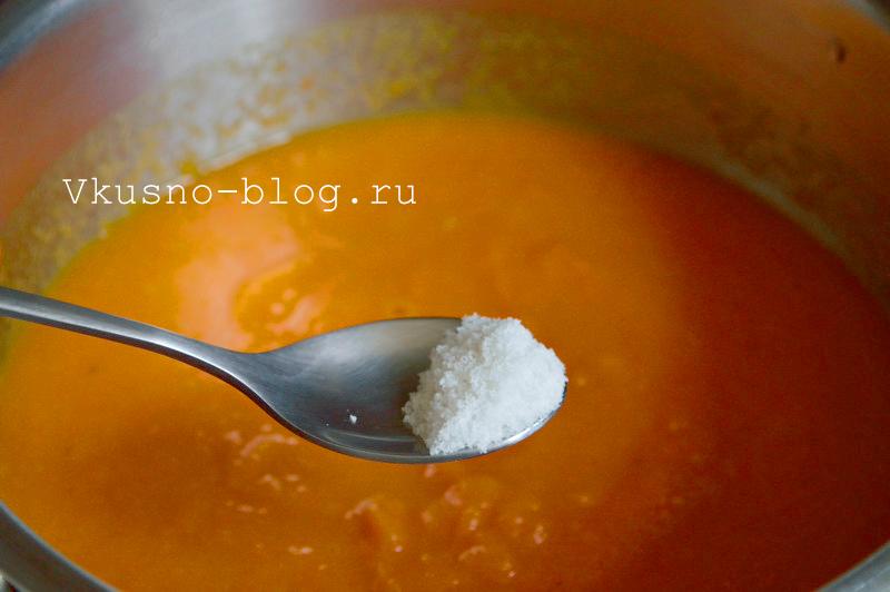 Солим и перчим крем-суп из моркови
