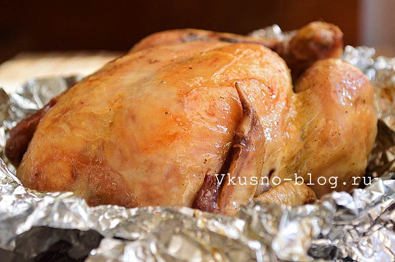 Курица в фольге в духовке рецепт