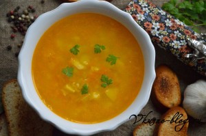 Алфавитный суп (суп с макаронами)
