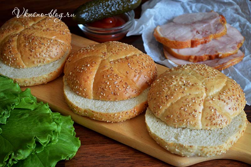 Домашние сэндвичи - разрезаем булочки