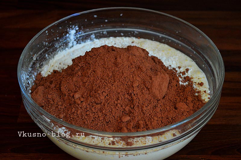 Шоколад на кипятке в мультиварке - мука и какао