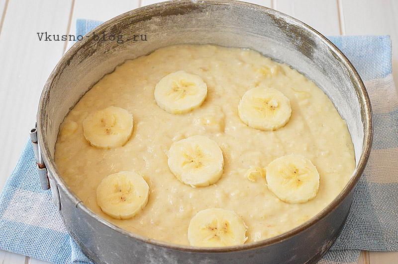 Банановый пирог рецепт