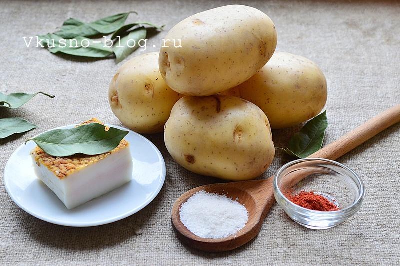 Картошка-гармошка с салом в духовке 2
