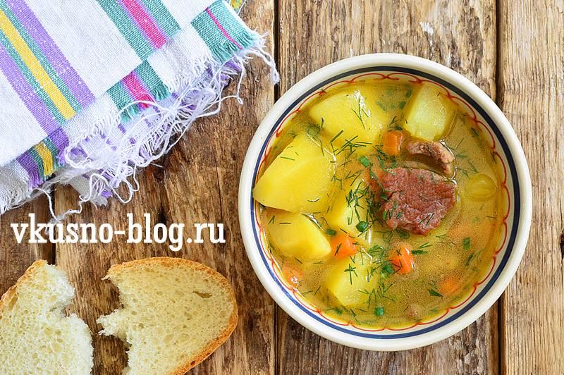Суп картофельный с мясом