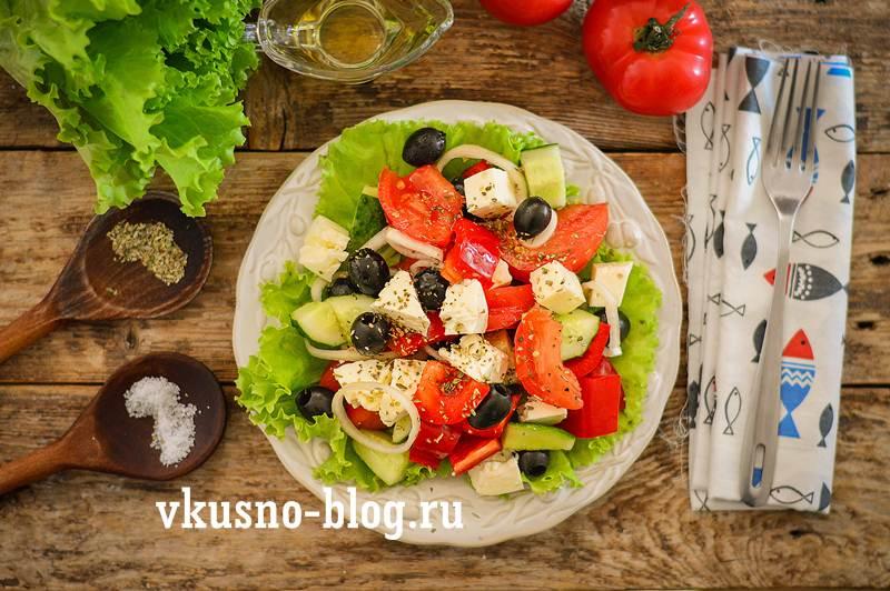греческий салат рецепт с брынзой