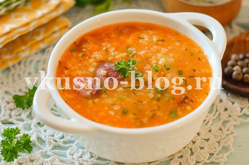 Ингредиенты для супа из квашеной капусты